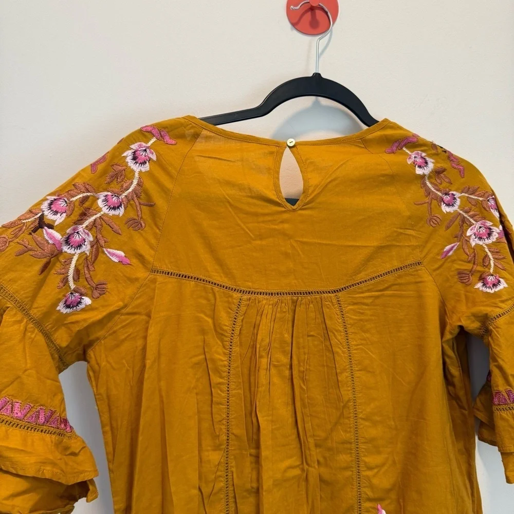 Free People Pavlo Cotton Embroidered Dress size s